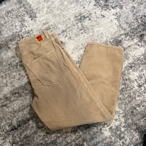 Empyre corduroy Pants Tan Beige Wide Leg Size 33 Men's‎